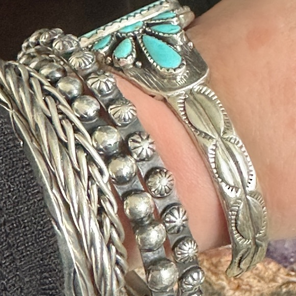 Sold ❤️ Turquoise southwestern sterling silver cuff - Picture 11 of 11